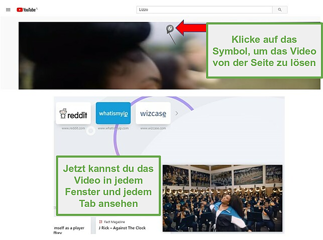 Screenshot von Opera erleichtert das Ansehen von Videos