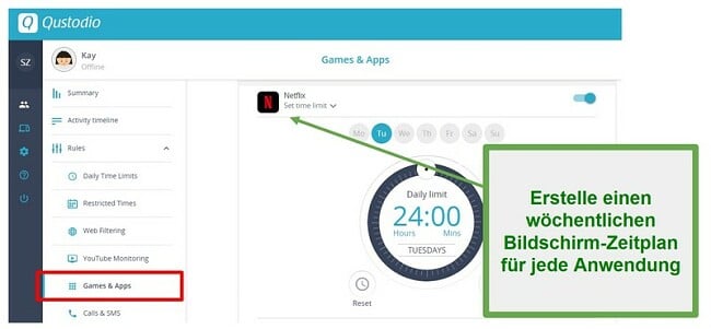 Qustodio setzt Grenzen für Apps