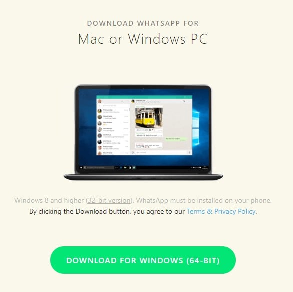 whatsapp free download for mac pc