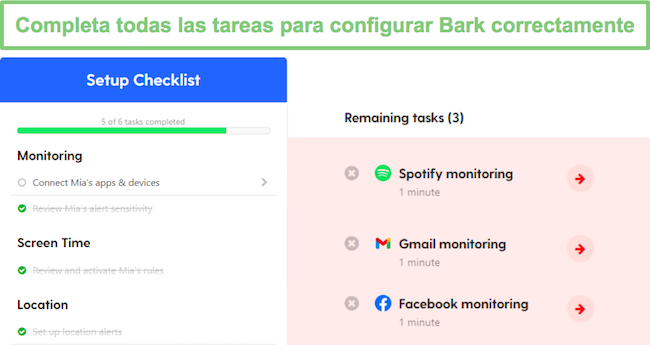 Lista de verificación de corteza