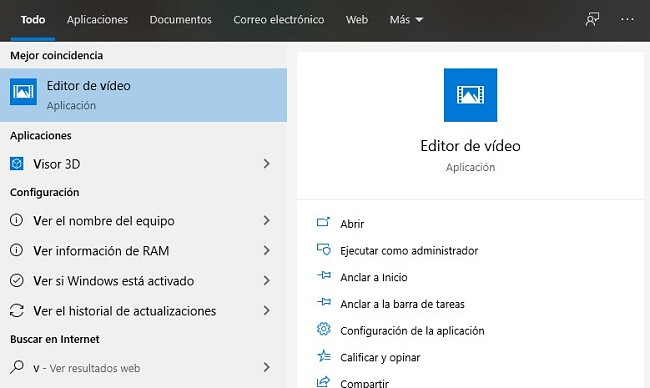 Editor de video abierto