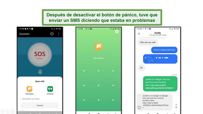 Alarma Qustodio SOS