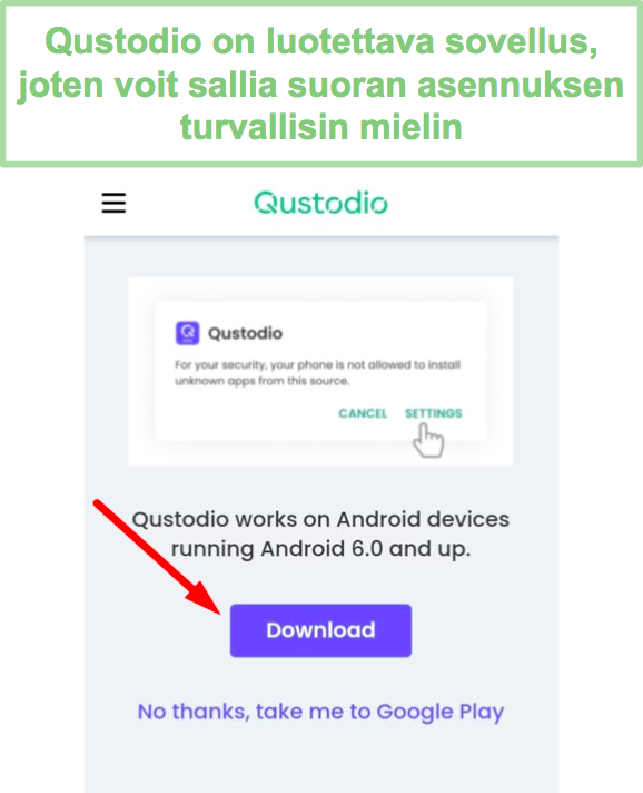 Muuta suojausasetuksia