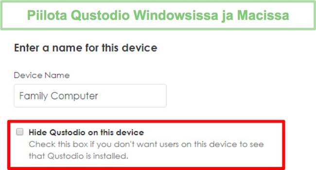 Piilota Qustodio
