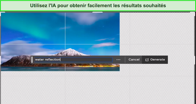Adobe Photoshop utilise l'IA pour obtenir une capture d'écran des résultats souhaités