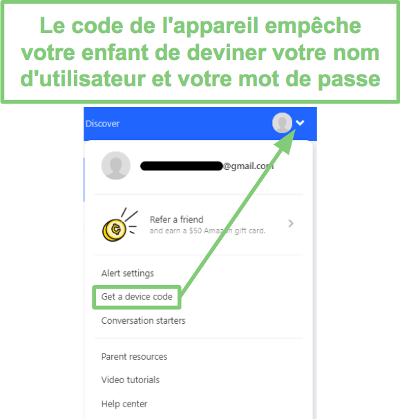 Code appareil