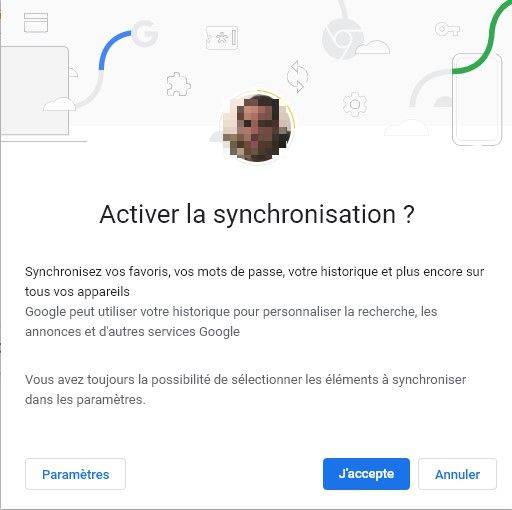 Activez Google Chrome Sync