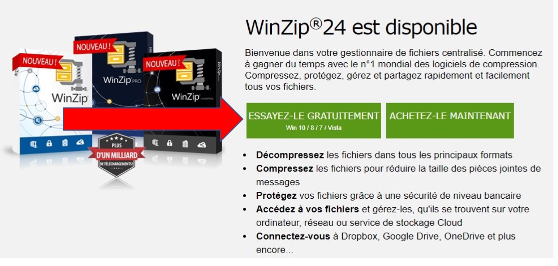 download winzip gratuit