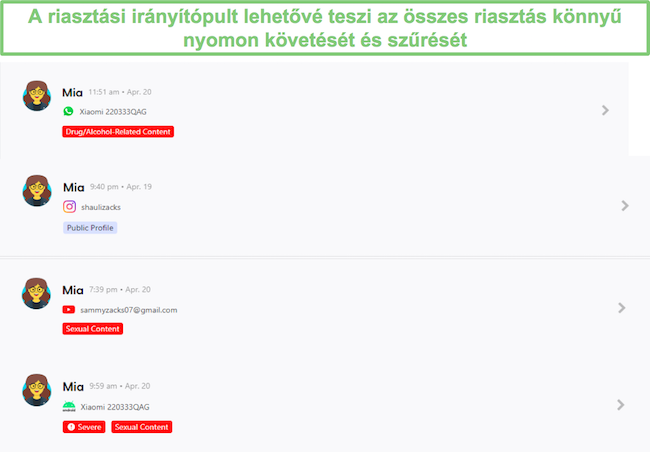 Figyelmeztető honlap