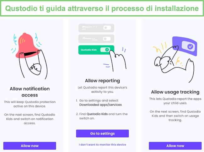 Installazione Qustodio Android