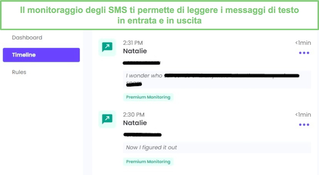 Leggi i messaggi SMS in entrata e in uscita - Qustodio