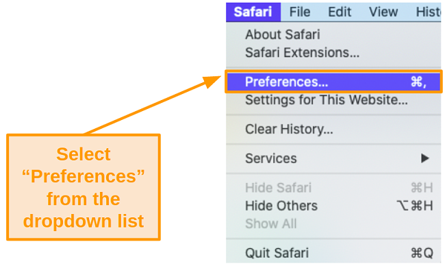 Screenshot of System Preferences under the Apple menu.