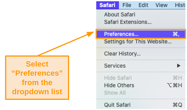 Screenshot of System Preferences under the Apple menu.