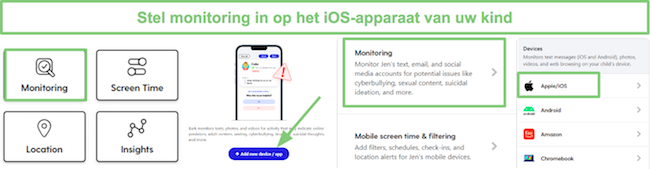 Stel iOS-monitoring in voor Bark