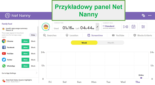 Pulpit nawigacyjny Net Nanny