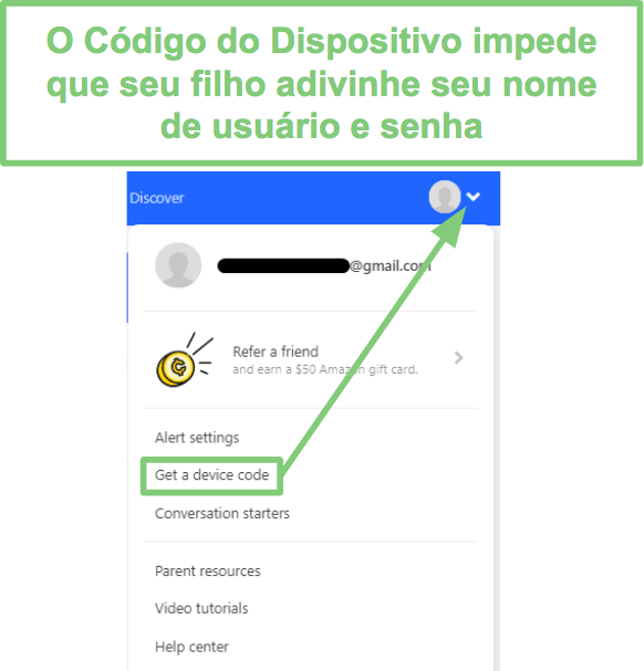 Código do dispositivo