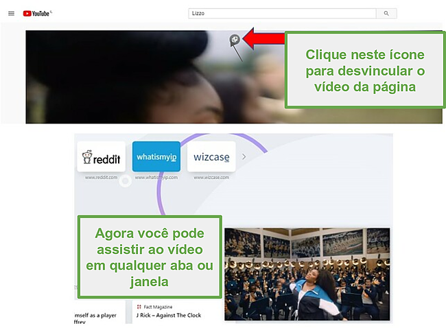 Captura de tela do Opera facilita a visualização de vídeos