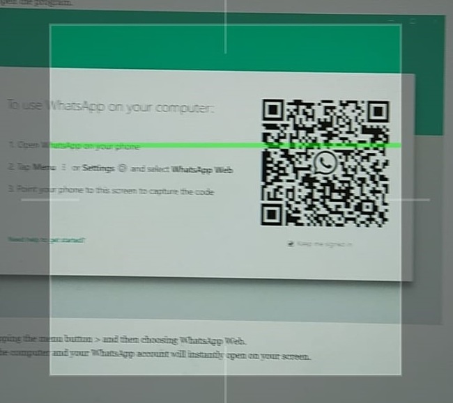 WhatsApp Web 용 QR 코드