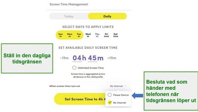 Net Nanny Screen Time Management