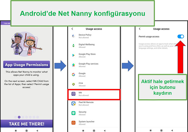 Android için Aile Koruma Şifresi