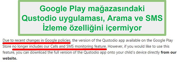Google Play Qustodio pravila