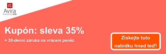 AviraVPN kupónový banner - 35% sleva