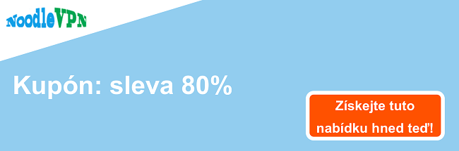 NoodleVPN kupónový banner - 80% sleva