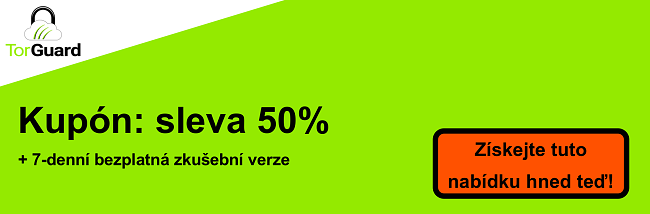 Banner s kupónem TorGuard VPN - sleva 50%