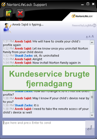 Norton Family kundesupport fjernforbindelse