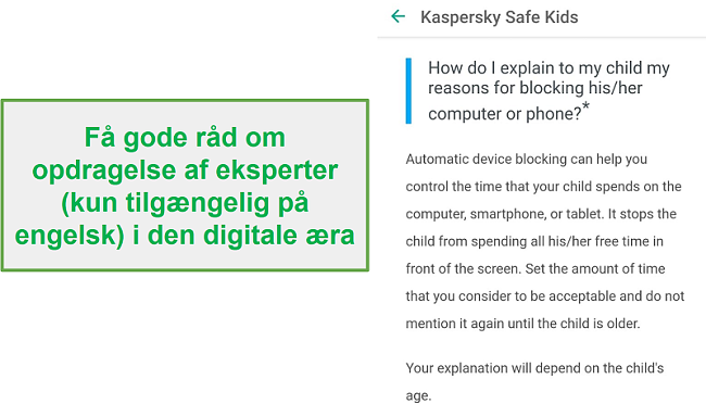 Safe Kids Forældrerådgivning