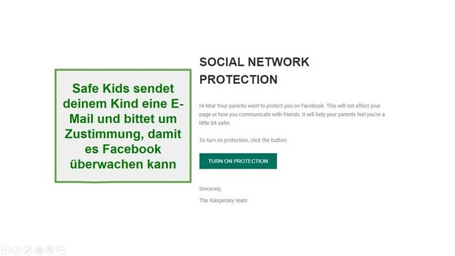 Überwachung der sozialen Netzwerke von Safe Kids