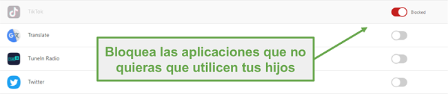 Bloquear aplicaciones con Norton Family