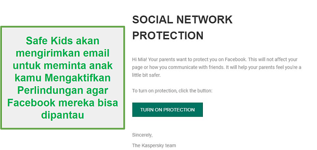 Memantau jejaring sosial Safe Kids