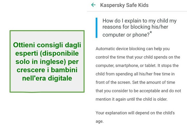 Consigli genitoriali Safe Kids