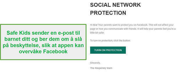 Overvåking av Safe Kids sosiale nettverk