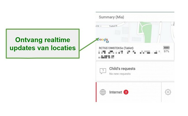 Safe Kids real-time tracking in realtime