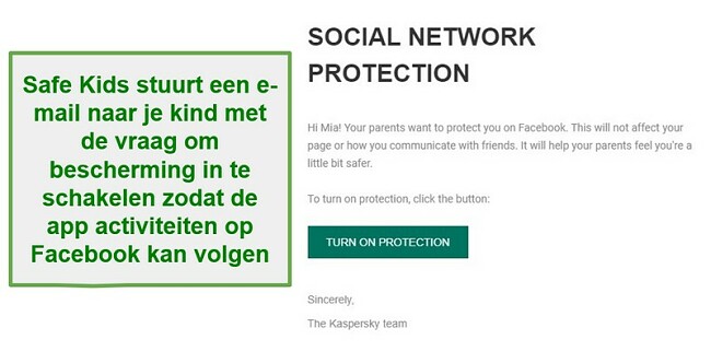 Safe Kids sociale netwerkbewaking