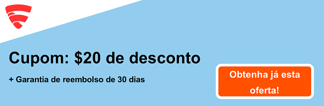 Cupom FSecureFreedome - US $ 20 de desconto