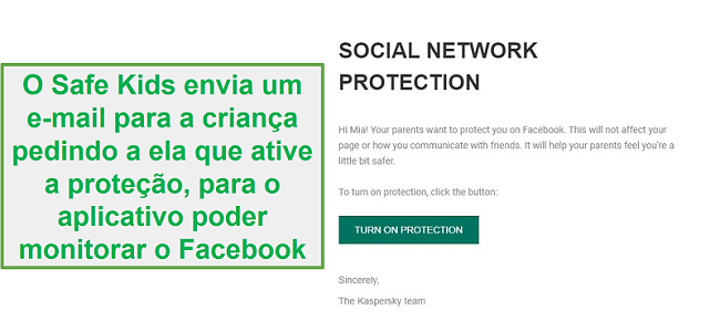 Monitorando redes sociais Safe Kids