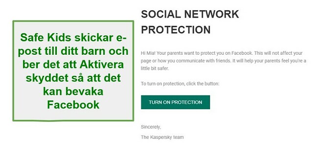 Safe Kids sociala nätverksövervakning