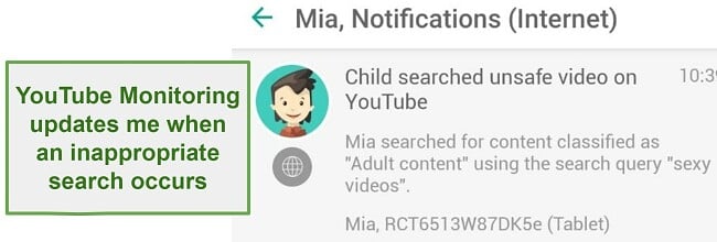 Safe Kids YouTube monotoring
