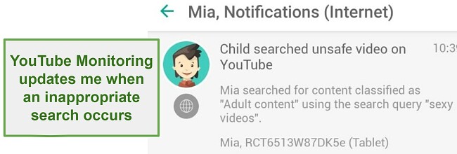 Safe Kids YouTube monotoring