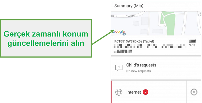 Safe Kids'i gerçek zamanlı olarak gerçek zamanlı izleme