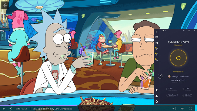 CyberGhost deblokkeert Rick en Morty op HBO Max