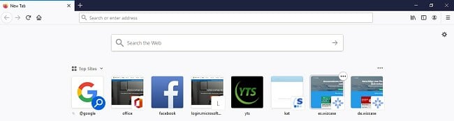 екранна снимка на браузъра Firefox