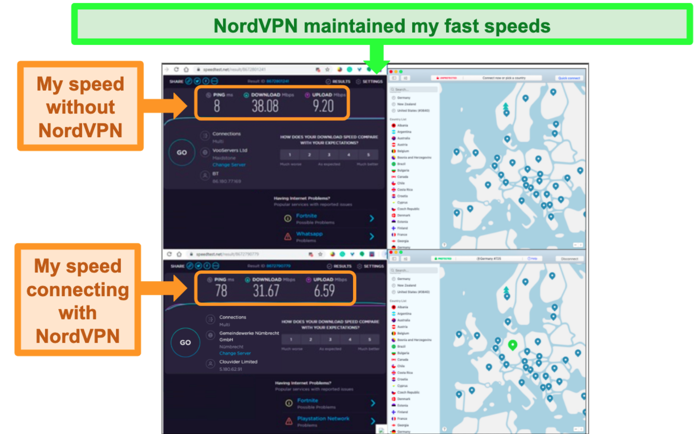 nord vpn download speed is slow