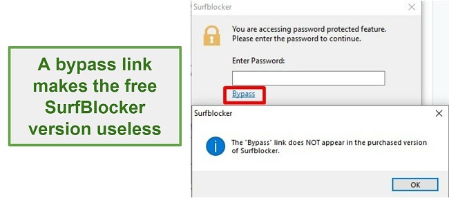 Surfblocker free version bypass llink