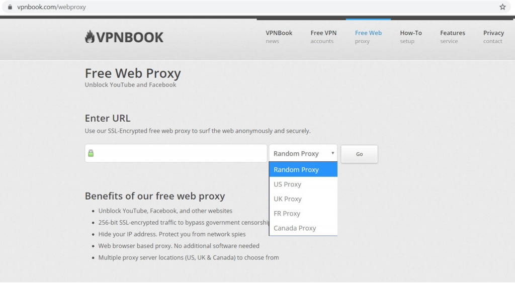 online proxy by country