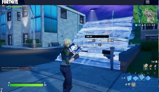 การสร้างสิ่งก่อสร้างใน Fortnite