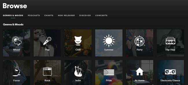 Spotify Browse